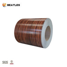Embossed color coated aluminum coil for building material